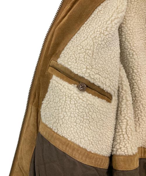 GAP（ギャップ）GAP (ギャップ) スウェードレザージャケット ブラウン サイズ:Sの古着・服飾アイテム