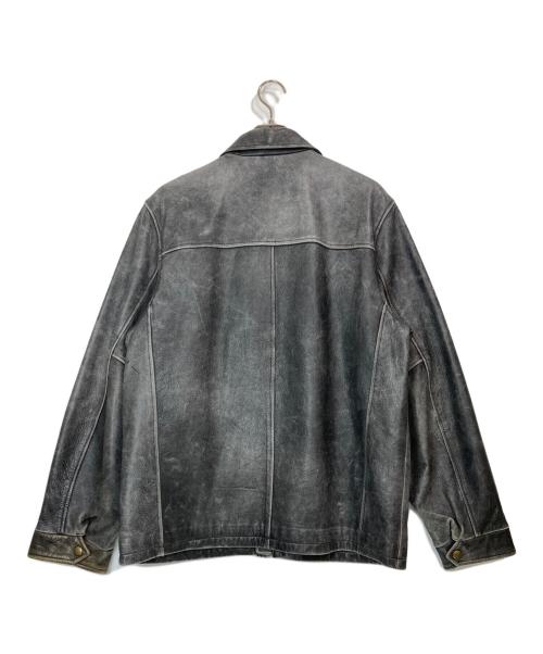 Eddie Bauer（エディーバウアー）Eddie Bauer (エディーバウアー) シングルレザージャケット ブラック サイズ:Lの古着・服飾アイテム