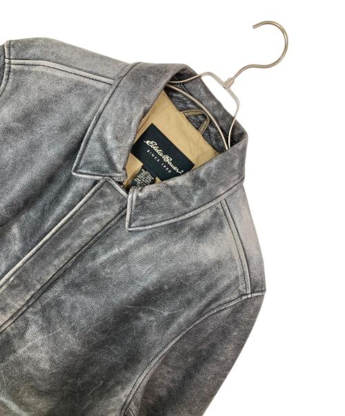 Eddie Bauer（エディーバウアー）Eddie Bauer (エディーバウアー) シングルレザージャケット ブラック サイズ:Lの古着・服飾アイテム