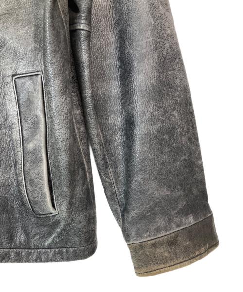 Eddie Bauer（エディーバウアー）Eddie Bauer (エディーバウアー) シングルレザージャケット ブラック サイズ:Lの古着・服飾アイテム