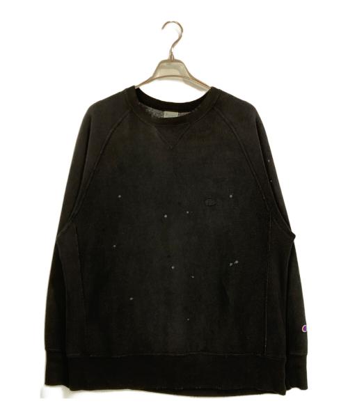 Champion REVERSE WEAVE（チャンピオン リバース ウィーブ）Champion REVERSE WEAVE (チャンピオン リバース ウィーブ) JOURNAL STANDARD (ジャーナルスタンダード) クルーネックスウェット ブラック サイズ:XLの古着・服飾アイテム