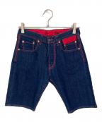 LEVI'S×Jean Paul GAULTIERリーバイス×ジャンポールゴルチェ）の古着「デニムハーフパンツ」｜インディゴ