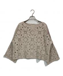 UNITED ARROWS（ユナイテッドアローズ）の古着「クロシェニット」｜ベージュ