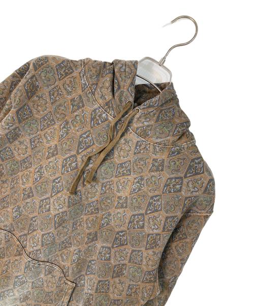 stussy（ステューシー）stussy (ステューシー) Ｍarquis Pullover Hoodie ブラウン サイズ:Lの古着・服飾アイテム