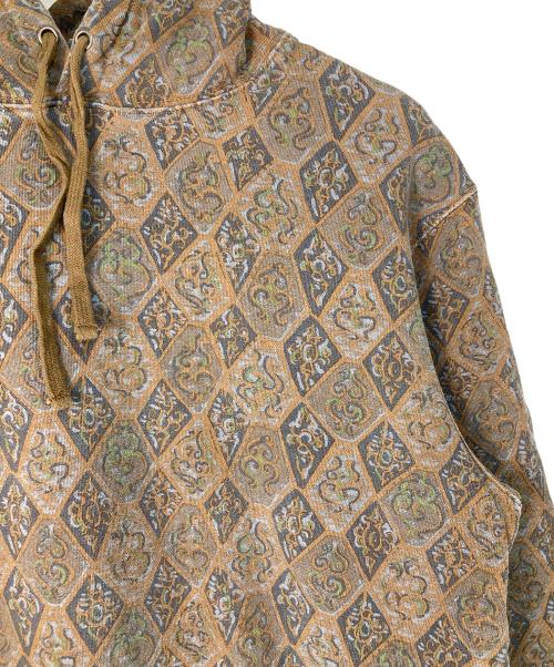 stussy（ステューシー）stussy (ステューシー) Ｍarquis Pullover Hoodie ブラウン サイズ:Lの古着・服飾アイテム