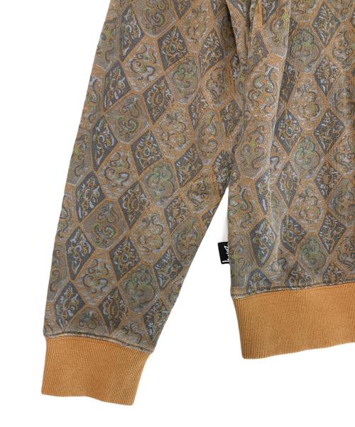 stussy（ステューシー）stussy (ステューシー) Ｍarquis Pullover Hoodie ブラウン サイズ:Lの古着・服飾アイテム