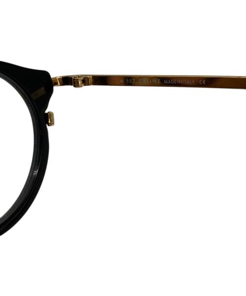 CELINE（セリーヌ）CELINE (セリーヌ) オーバルフレーム伊達眼鏡 シルバー×ゴールド サイズ:SIZE 46□22 140の古着・服飾アイテム
