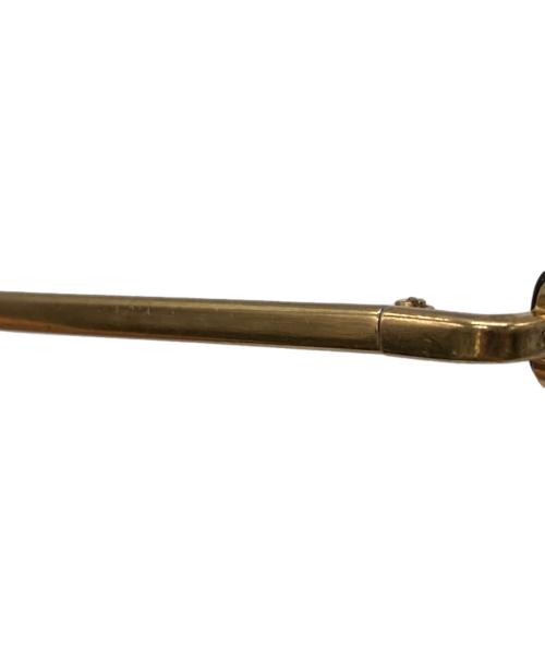 CELINE（セリーヌ）CELINE (セリーヌ) オーバルフレーム伊達眼鏡 シルバー×ゴールド サイズ:SIZE 46□22 140の古着・服飾アイテム