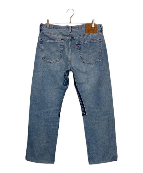 LEVI'S PReMIUM（リーバイス プレミアム）LEVI'S PReMIUM (リーバイス プレミアム) パッチワークデニムパンツ ブルー サイズ:W34×L32の古着・服飾アイテム