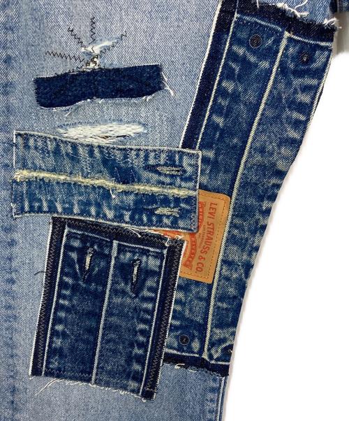 LEVI'S PReMIUM（リーバイス プレミアム）LEVI'S PReMIUM (リーバイス プレミアム) パッチワークデニムパンツ ブルー サイズ:W34×L32の古着・服飾アイテム
