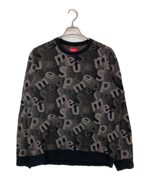 SUPREME（シュプリーム）SUPREME (シュプリーム) Scatter Text Crewneck ブラック サイズ:Ⅿの古着・服飾アイテム