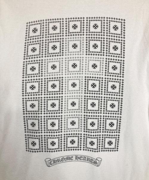 CHROME HEARTS（クロムハーツ）CHROME HEARTS (クロムハーツ) バックプリント ロゴロングスリーブカットソー ホワイト サイズ:Ｌの古着・服飾アイテム