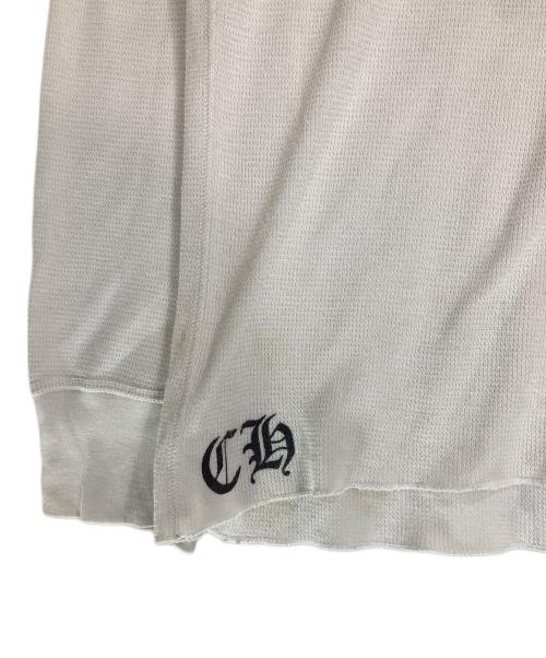CHROME HEARTS（クロムハーツ）CHROME HEARTS (クロムハーツ) バックプリント ロゴロングスリーブカットソー ホワイト サイズ:Ｌの古着・服飾アイテム