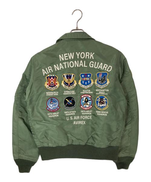 AVIREX（アヴィレックス）AVIREX (アヴィレックス) CWU-36P NEW YORK AIR NATIONAL GUARD カーキ サイズ:Ⅿの古着・服飾アイテム
