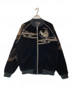 絡繰魂 粋カラクリダマシイ）の古着「伏龍別珍スカジャン」｜ブラック