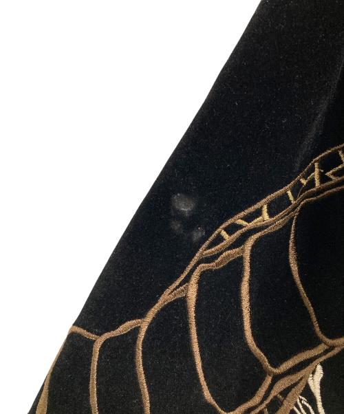 絡繰魂 粋（カラクリダマシイ）絡繰魂 粋 (カラクリダマシイ) 伏龍別珍スカジャン ブラック サイズ:Lの古着・服飾アイテム