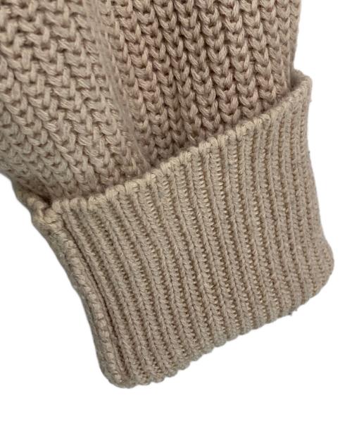 Hysteric Glamour（ヒステリックグラマー）Hysteric Glamour (ヒステリックグラマー) ロゴワッペン付ニット ベージュ サイズ:FREEの古着・服飾アイテム