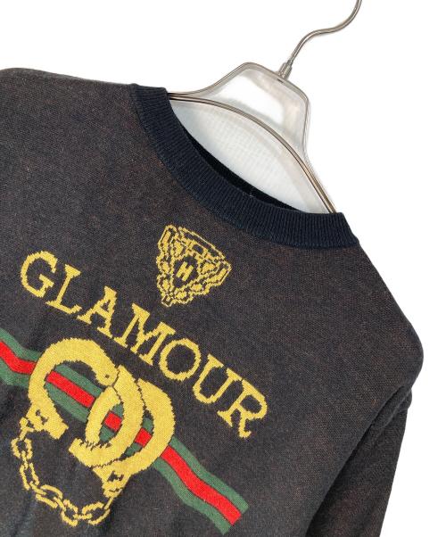 Hysteric Glamour（ヒステリックグラマー）Hysteric Glamour (ヒステリックグラマー) HANDCUFF JACQUARD PULLOVER KNIT SWEATER ブラック サイズ:FREEの古着・服飾アイテム