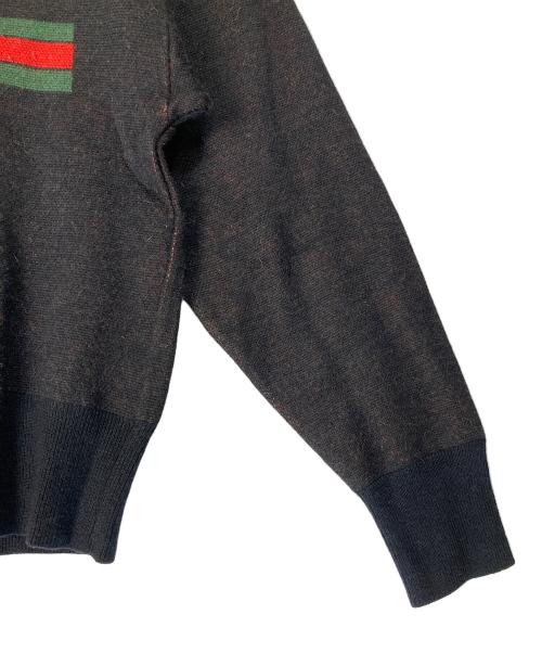 Hysteric Glamour（ヒステリックグラマー）Hysteric Glamour (ヒステリックグラマー) HANDCUFF JACQUARD PULLOVER KNIT SWEATER ブラック サイズ:FREEの古着・服飾アイテム