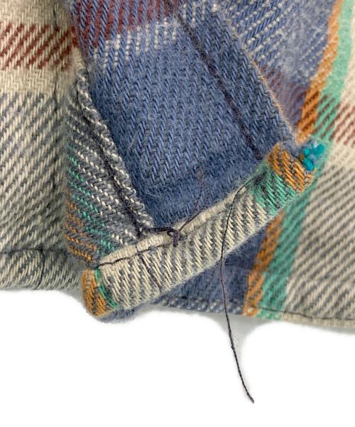 FIVE BROTHER（ファイブブラザー）FIVE BROTHER (ファイブブラザー) ヘビネルチェックシャツ ブルー×グレー サイズ:2XLの古着・服飾アイテム