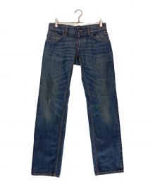 DOLCE & GABBANA（ドルチェ＆ガッバーナ）の古着「プレートデニムパンツ」｜インディゴ