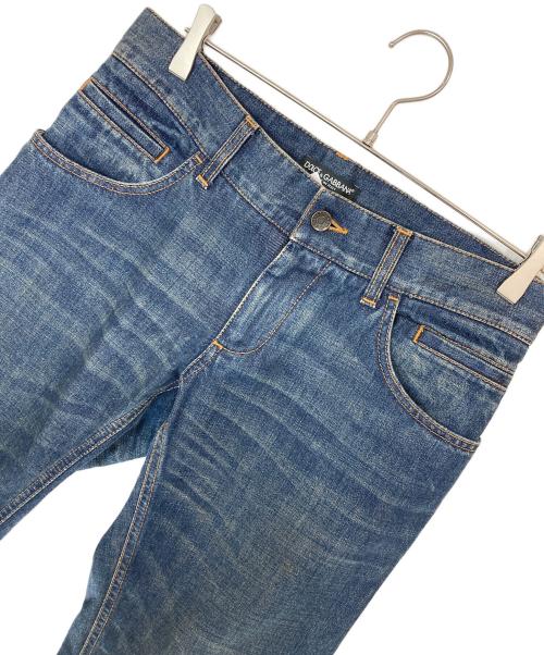 DOLCE & GABBANA（ドルチェ＆ガッバーナ）DOLCE & GABBANA (ドルチェ＆ガッバーナ) プレートデニムパンツ インディゴ サイズ:Lの古着・服飾アイテム