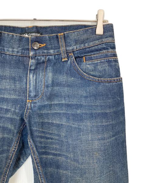 DOLCE & GABBANA（ドルチェ＆ガッバーナ）DOLCE & GABBANA (ドルチェ＆ガッバーナ) プレートデニムパンツ インディゴ サイズ:Lの古着・服飾アイテム