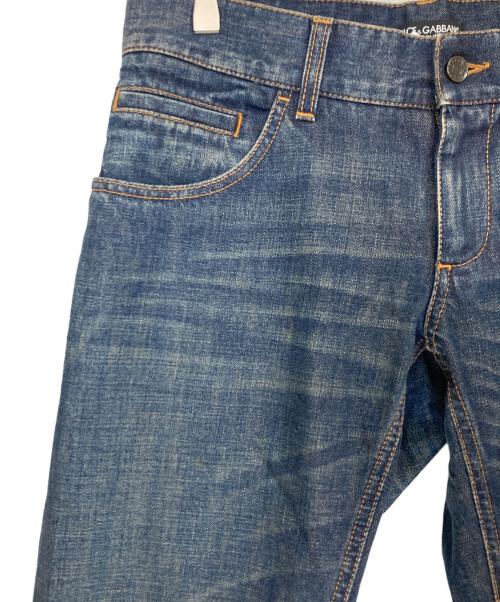 DOLCE & GABBANA（ドルチェ＆ガッバーナ）DOLCE & GABBANA (ドルチェ＆ガッバーナ) プレートデニムパンツ インディゴ サイズ:Lの古着・服飾アイテム