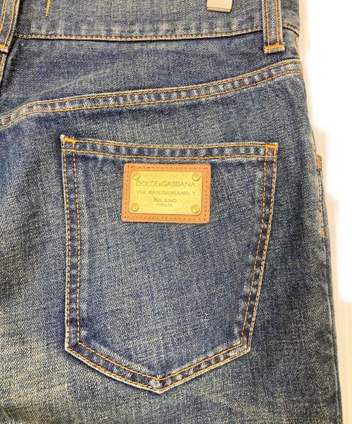 DOLCE & GABBANA（ドルチェ＆ガッバーナ）DOLCE & GABBANA (ドルチェ＆ガッバーナ) プレートデニムパンツ インディゴ サイズ:Lの古着・服飾アイテム
