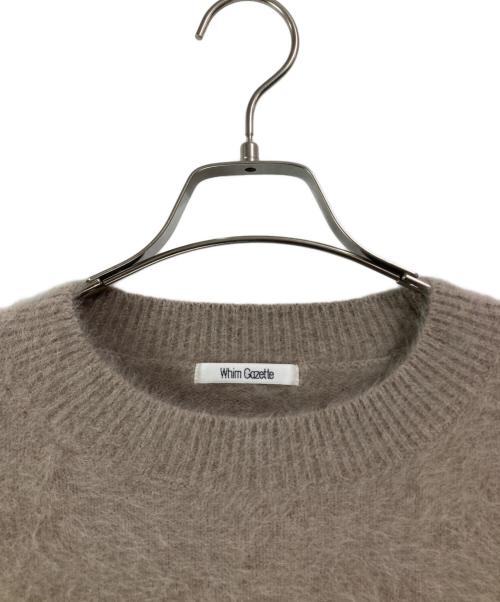 Whim Gazette（ウィムガゼット）Whim Gazette (ウィムガゼット) ファークルーネックプルオーバー ベージュ サイズ:FREEの古着・服飾アイテム