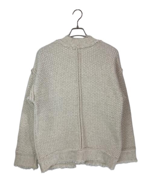 Whim Gazette（ウィムガゼット）Whim Gazette (ウィムガゼット) TWEEDYニットジャケット ホワイト サイズ:FREEの古着・服飾アイテム