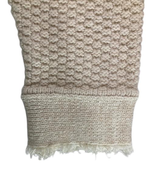 Whim Gazette（ウィムガゼット）Whim Gazette (ウィムガゼット) TWEEDYニットジャケット ホワイト サイズ:FREEの古着・服飾アイテム