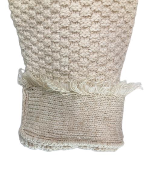 Whim Gazette（ウィムガゼット）Whim Gazette (ウィムガゼット) TWEEDYニットジャケット ホワイト サイズ:FREEの古着・服飾アイテム