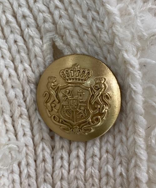 Whim Gazette（ウィムガゼット）Whim Gazette (ウィムガゼット) TWEEDYニットジャケット ホワイト サイズ:FREEの古着・服飾アイテム