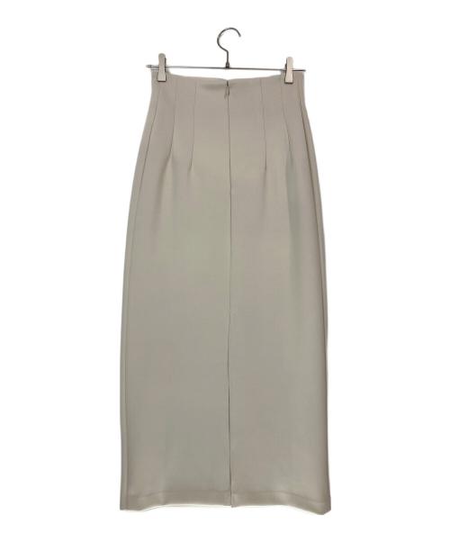 Whim Gazette（ウィムガゼット）Whim Gazette (ウィムガゼット) ハイウエストジャージースカート グレージュ サイズ:38 未使用品の古着・服飾アイテム
