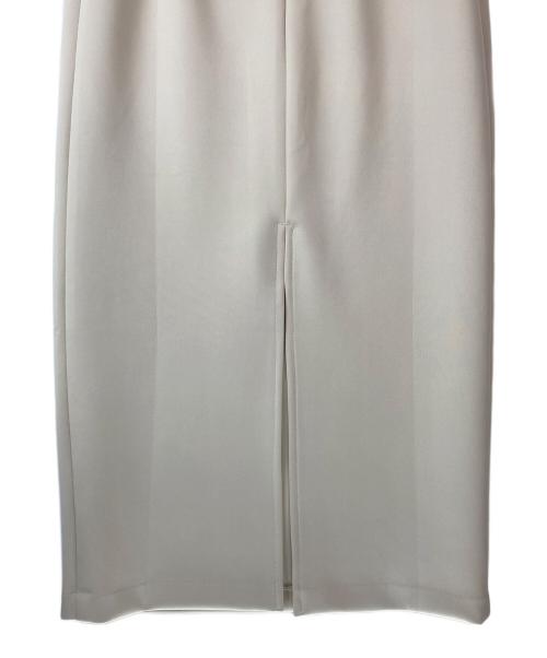 Whim Gazette（ウィムガゼット）Whim Gazette (ウィムガゼット) ハイウエストジャージースカート グレージュ サイズ:38 未使用品の古着・服飾アイテム