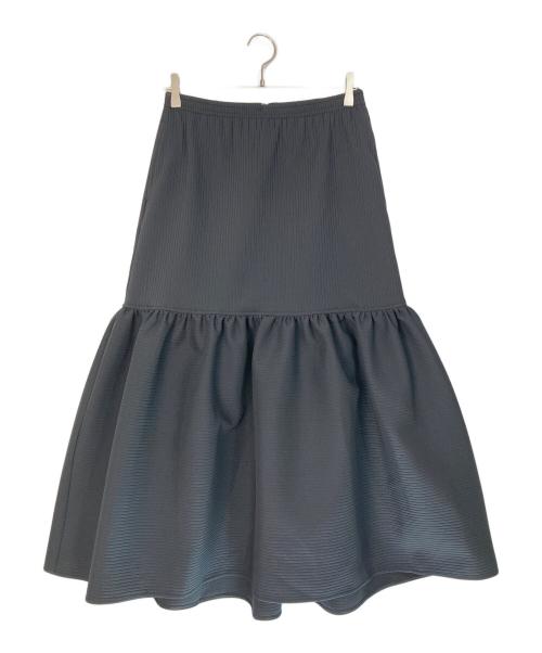 Drawing Numbers（ドローイングナンバーズ）Drawing Numbers (ドローイングナンバーズ) ドビーストライプスカート ブラック サイズ:38 未使用品の古着・服飾アイテム