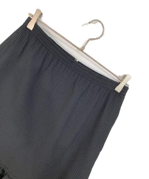 Drawing Numbers（ドローイングナンバーズ）Drawing Numbers (ドローイングナンバーズ) ドビーストライプスカート ブラック サイズ:38 未使用品の古着・服飾アイテム