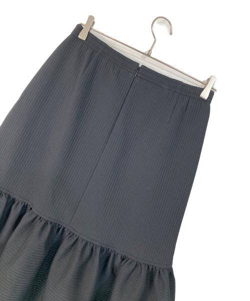 Drawing Numbers（ドローイングナンバーズ）Drawing Numbers (ドローイングナンバーズ) ドビーストライプスカート ブラック サイズ:38 未使用品の古着・服飾アイテム