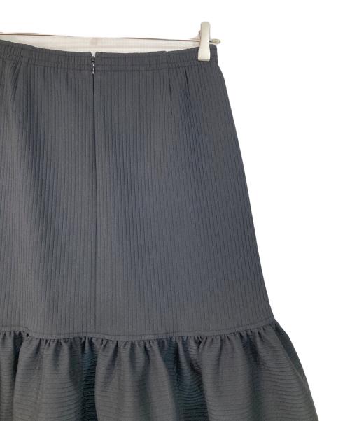 Drawing Numbers（ドローイングナンバーズ）Drawing Numbers (ドローイングナンバーズ) ドビーストライプスカート ブラック サイズ:38 未使用品の古着・服飾アイテム