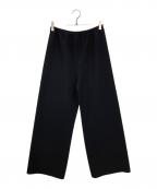 GALLARDA GALANTEガリャルダガランテ）の古着「【美脚パンツ】ワイドドロストパンツ」｜ブラック