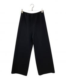 GALLARDA GALANTE（ガリャルダガランテ）の古着「【美脚パンツ】ワイドドロストパンツ」｜ブラック