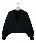 Whim Gazetteウィムガゼット）の古着「スウェットVネックプルオーバー２」｜ブラック