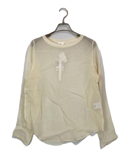 Drawing Numbers（ドローイングナンバーズ）Drawing Numbers (ドローイングナンバーズ) キュプラシースルーブラウス アイボリー サイズ:38 未使用品の古着・服飾アイテム
