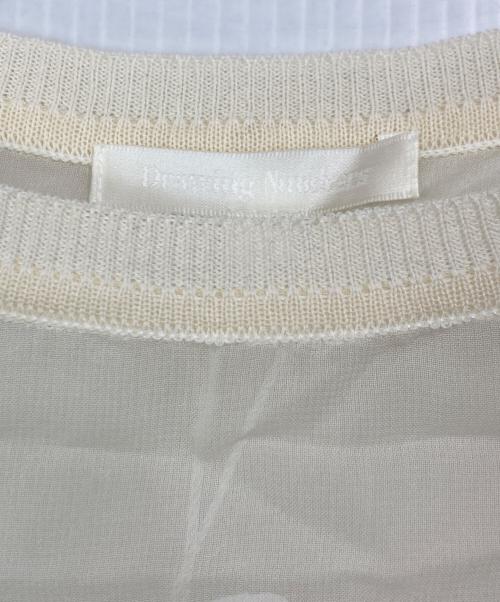 Drawing Numbers（ドローイングナンバーズ）Drawing Numbers (ドローイングナンバーズ) キュプラシースルーブラウス アイボリー サイズ:38 未使用品の古着・服飾アイテム