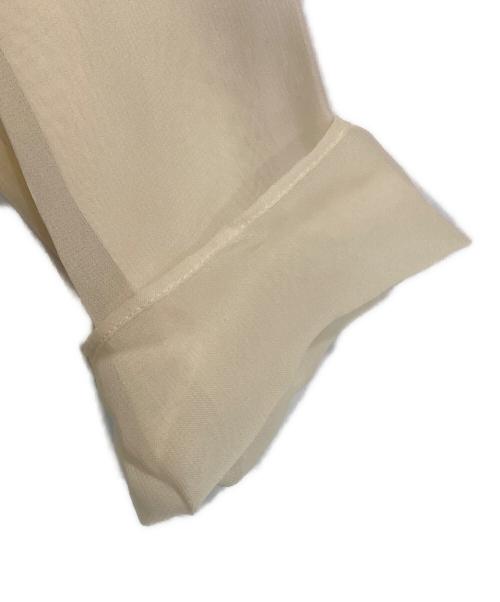 Drawing Numbers（ドローイングナンバーズ）Drawing Numbers (ドローイングナンバーズ) キュプラシースルーブラウス アイボリー サイズ:38 未使用品の古着・服飾アイテム