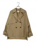 Eluraエルラ）の古着「ショートトレンチジャケット」｜ベージュ