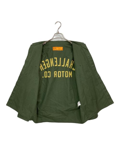 CHALLENGER（チャレンジャー）CHALLENGER (チャレンジャー) MOTOR CO. SHIRT グリーン サイズ:Ｍの古着・服飾アイテム