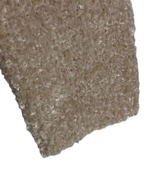 eimy istoire（エイミーイストワール）eimy istoire (エイミーイストワール) フロントリボンニットトップス ベージュ サイズ:FREEの古着・服飾アイテム