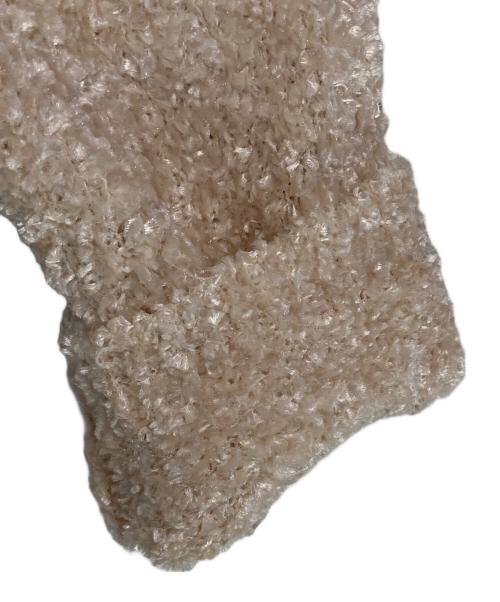 eimy istoire（エイミーイストワール）eimy istoire (エイミーイストワール) フロントリボンニットトップス ベージュ サイズ:FREEの古着・服飾アイテム